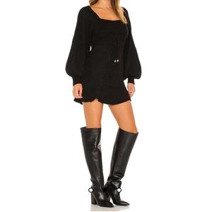 Free people Emmaline Mini Dress in Black